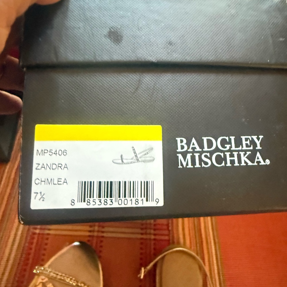 Badgley Mischka Silver Rhinestone Heels - Picture 3 of 3